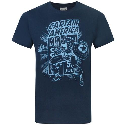 Captain America Official Mens Comic Book T-Shirt