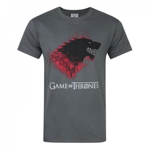 Game Of Thrones Official Mens Stark Bloody Direwolf T-Shirt