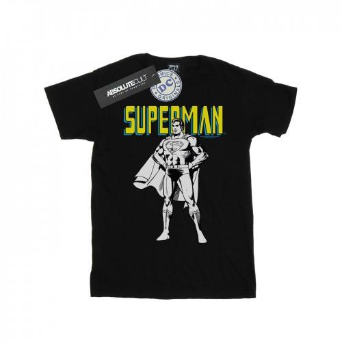 DC Comics Mens Superman Mono Action Pose T-Shirt