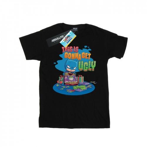 DC Comics Mens Super Friends Batman Joker Christmas Jumper T-Shirt