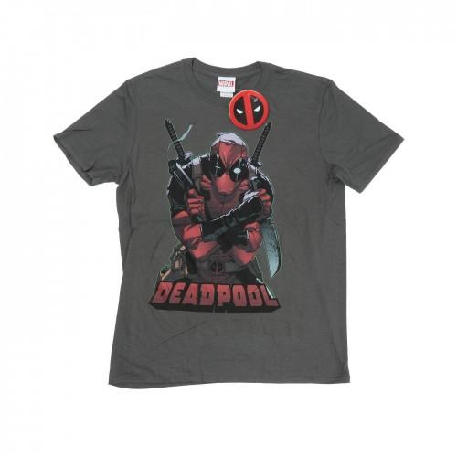 Marvel Mens Deadpool Ready For Action T-Shirt