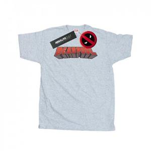Marvel Mens Deadpool Text Logo T-Shirt