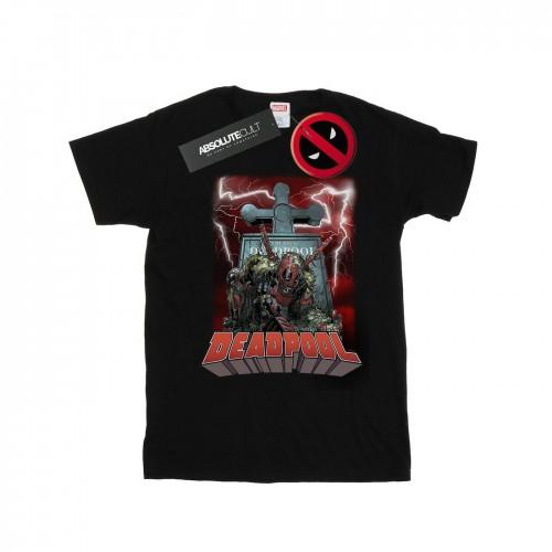 Marvel Mens Deadpool Grave T-Shirt