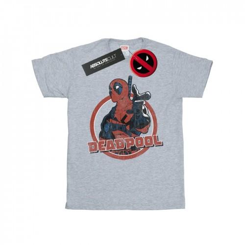 Marvel Mens Deadpool Gun Finger T-Shirt
