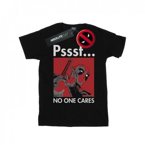 Marvel Mens Deadpool No One Cares T-Shirt