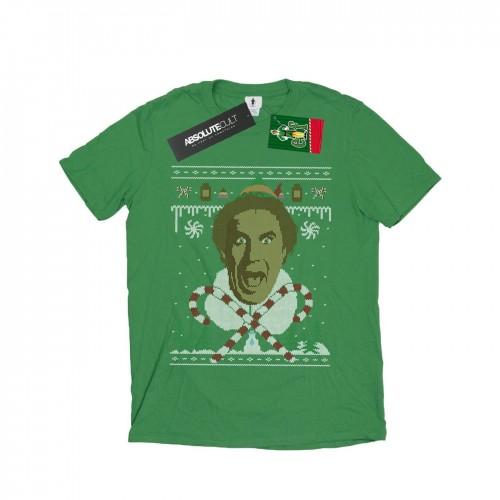 Elf Mens Christmas Fair Isle T-Shirt