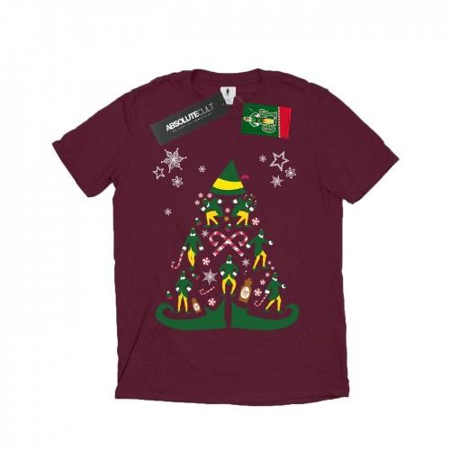 Elf Mens Christmas Tree T-Shirt