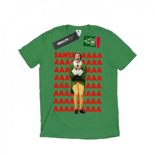 Elf Mens Buddy Santa Scream T-Shirt