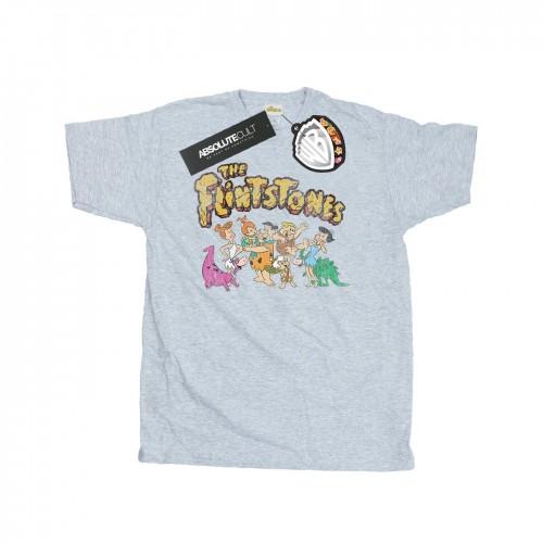 The Flintstones Mens Group Distressed T-Shirt