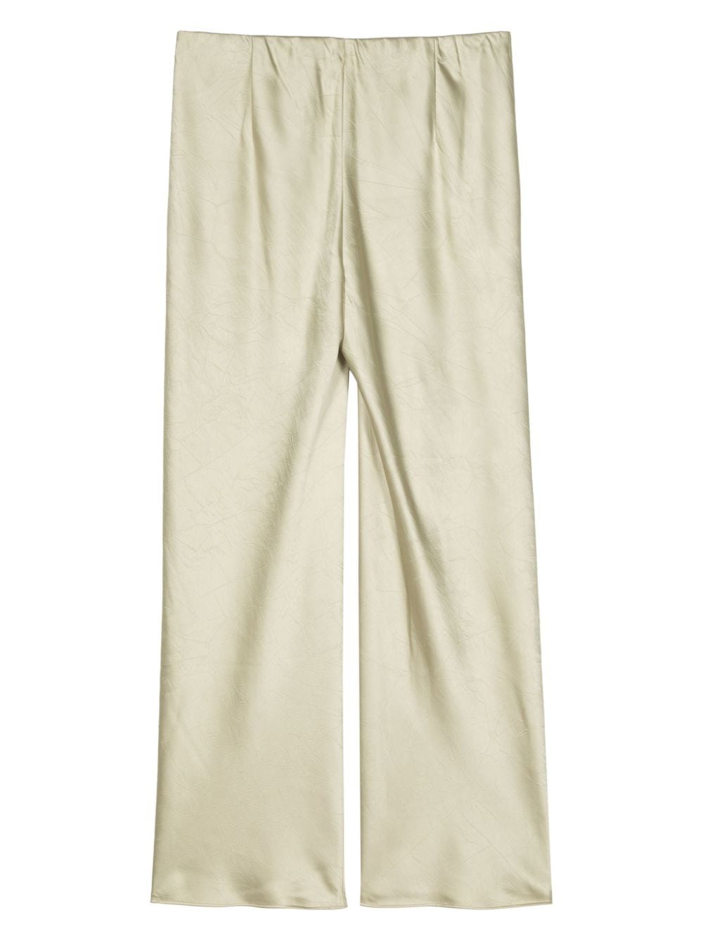 Vince high-waisted satin trousers - Groen