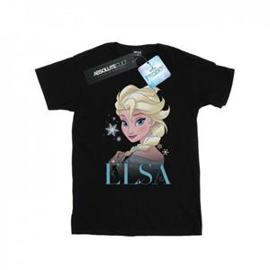 Disney Mens Frozen Elsa Snowflake Portrait T-Shirt