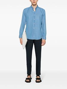 BOSS Chambray button-up overhemd - Blauw