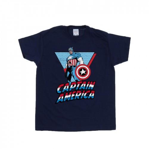 Marvel Mens Captain America Triangle T-Shirt