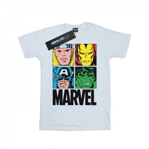 Marvel Mens Comics Hand Tiles T-Shirt