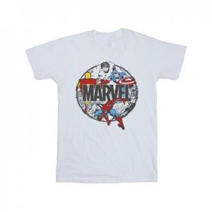 Marvel Mens Comics Character Circle T-Shirt