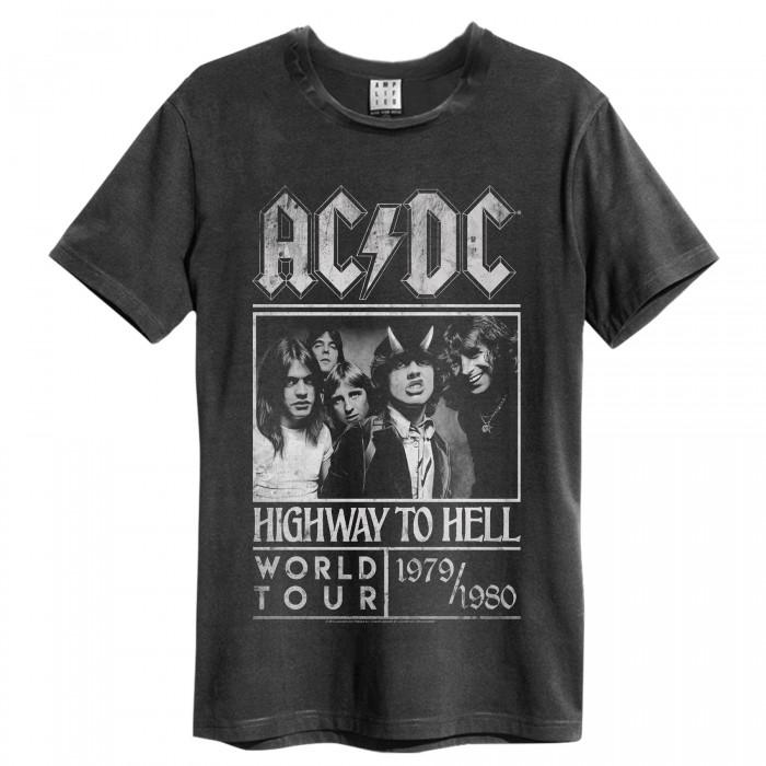 Amplified Mens AC / DC Highway To Hell Poster Mens T-Shirt