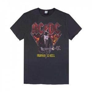 Amplified Mens AD/DC Highway To Hell Angus Young T-Shirt