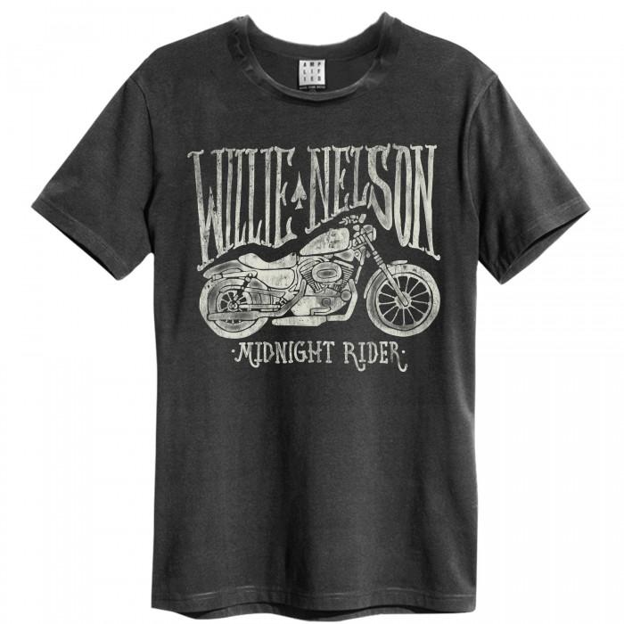 Amplified Mens Willie Nelson Midnight Rider T-Shirt