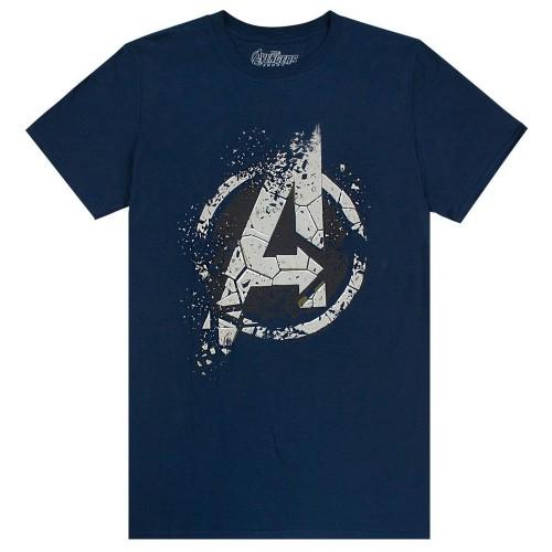 Avengers Mens End Game Eroded A Logo T-Shirt