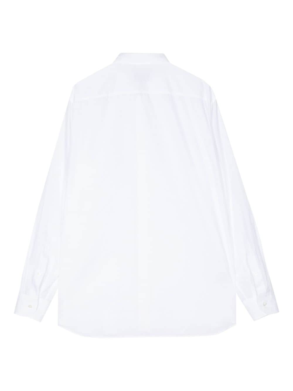 Lardini drop-shoulder long-sleeve shirt - Wit