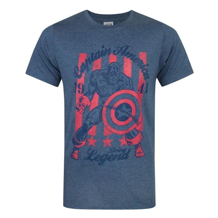 Captain America Mens Living Legend T-Shirt