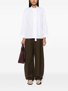 'S Max Mara Overhemd met geplooid detail - Wit