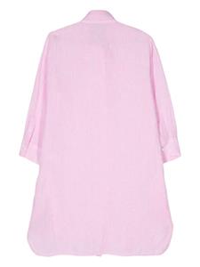 Mazzarelli Blouse met strikkraag - Roze