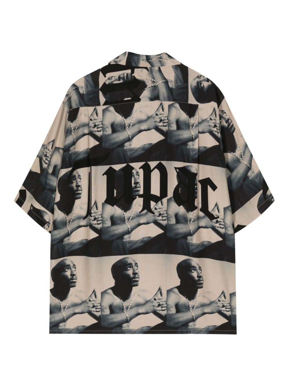 WACKO MARIA x Tupac overhemd met print - Beige