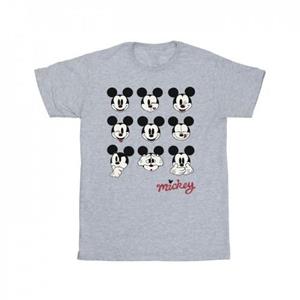 Disney Mens Mickey Mouse Many Faces T-Shirt