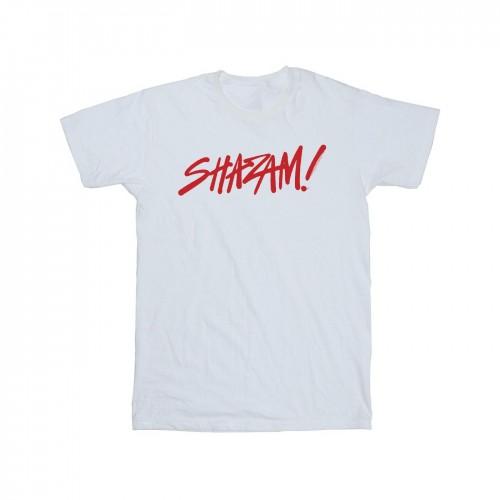DC Comics Mens Shazam Fury Of The Gods Spray Paint Logo T-Shirt