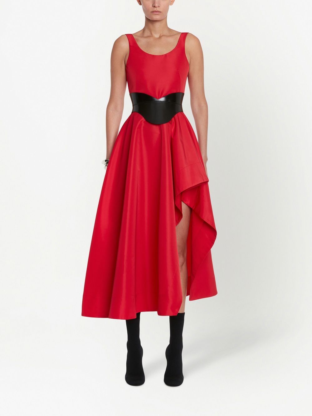 Alexander McQueen Mouwloze maxi-jurk - Rood