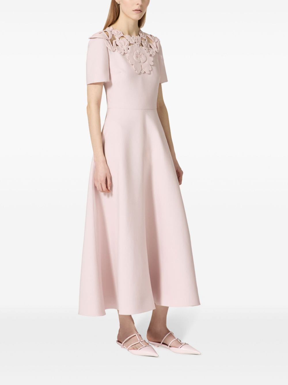 Valentino Garavani Maxi-jurk met bloemenpatch - Roze