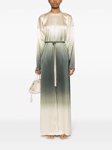 Nanushka Maxki-jurk met kleurverloop - Beige