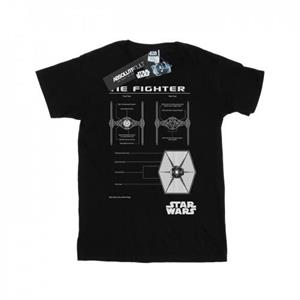 Star Wars Mens TIE Fighter Blueprint T-Shirt