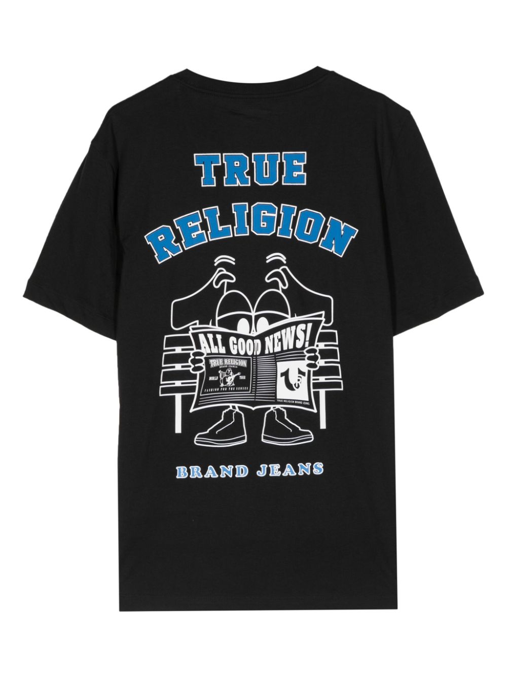 True Religion T-shirt met print - Zwart