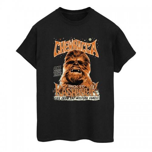 Star Wars Mens Chewbacca Rock Poster T-Shirt