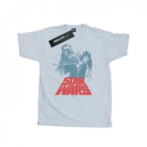 Star Wars Mens Han Solo Chewie Duet T-Shirt