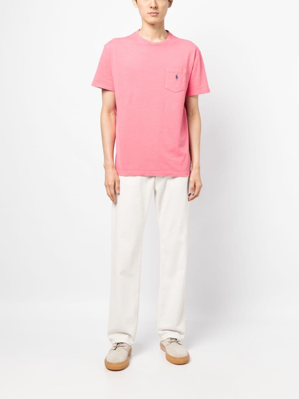 Polo Ralph Lauren T-shirt met borduurwerk - Roze