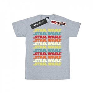 Star Wars Mens Retro Repeat Logo T-Shirt