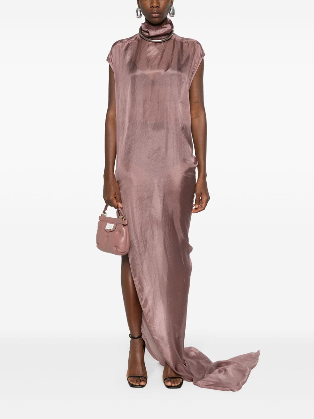 Rick Owens Edfu asymmetrische jurk - Roze