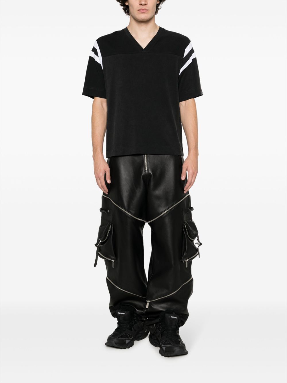 Givenchy T-shirt met V-hals - Zwart
