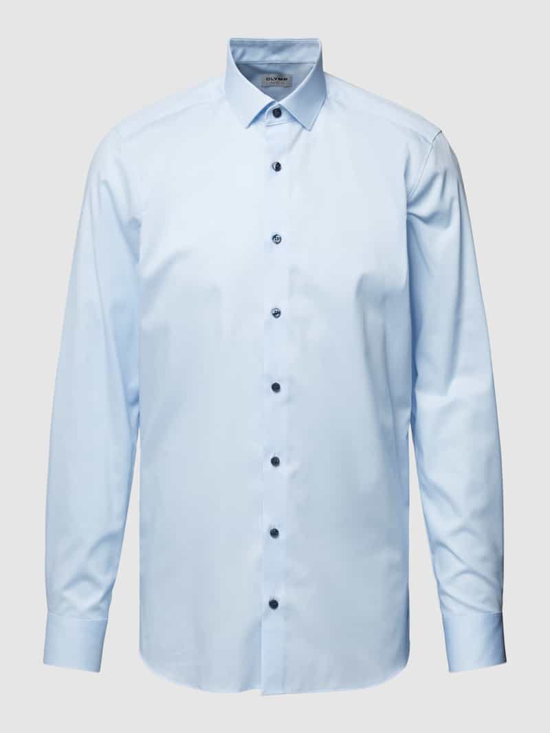 OLYMP Level Five Body fit zakelijk overhemd met kentkraag, model 'Modern Kent'