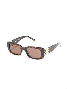 Balenciaga Eyewear rectangle-frame sunglasses - Bruin