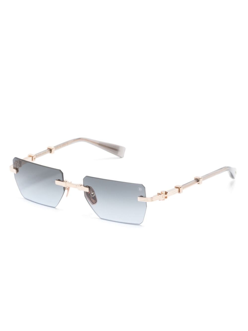 Balmain Eyewear Pierre rimless sunglasses - Goud