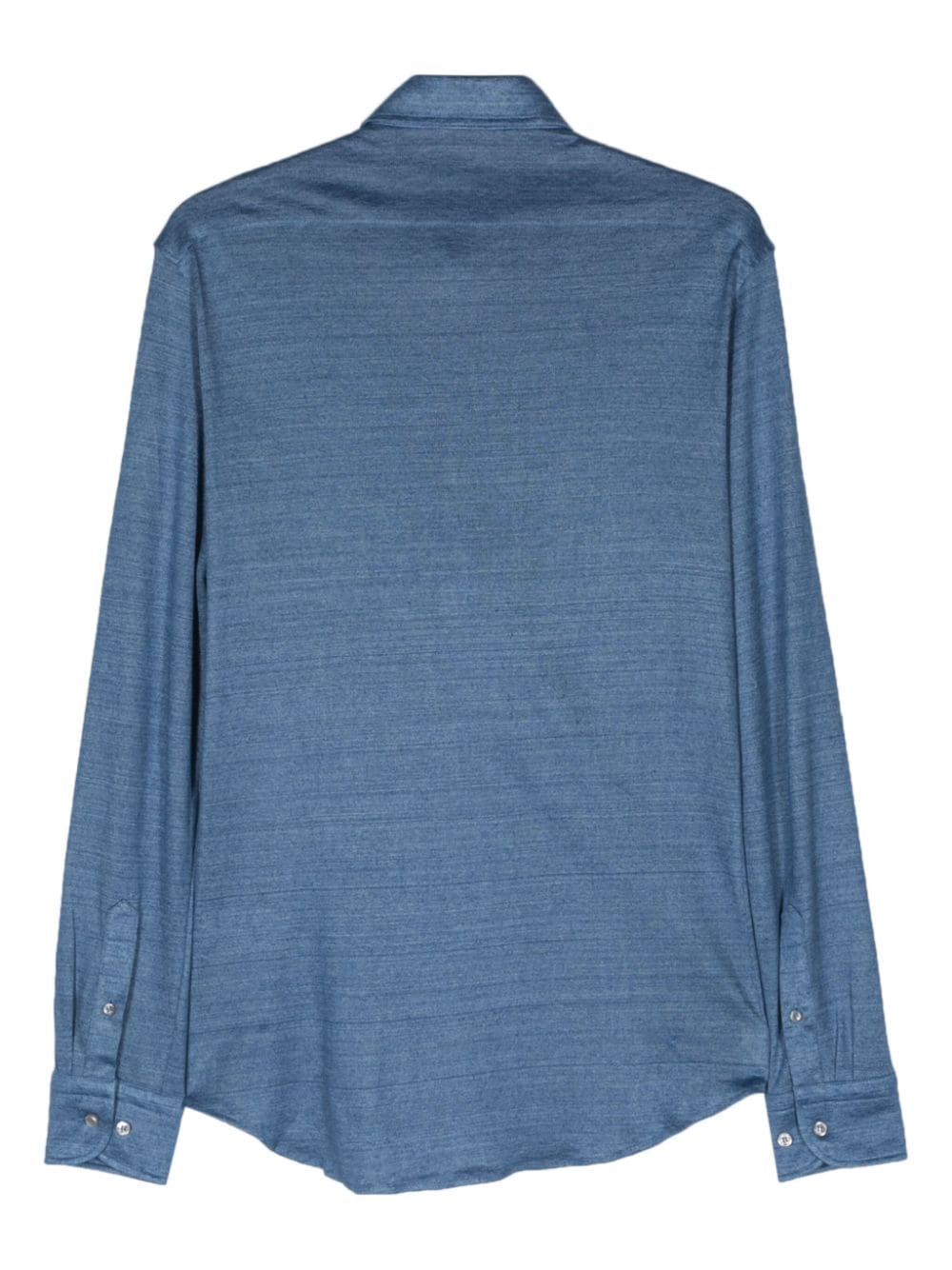 Paul & Shark spread-collar linen shirt - Blauw