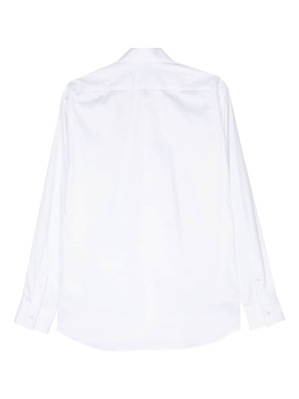Karl Lagerfeld Popeline overhemd met klassieke kraag - Wit