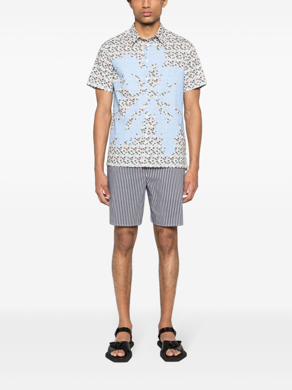Paul Smith Overhemd met palmboomprint - Wit