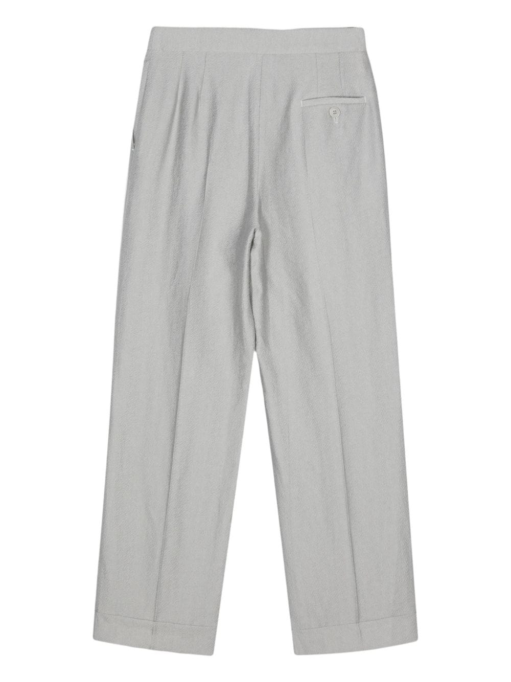 Emporio Armani Icon ASV high-waist straight-leg trousers - Grijs