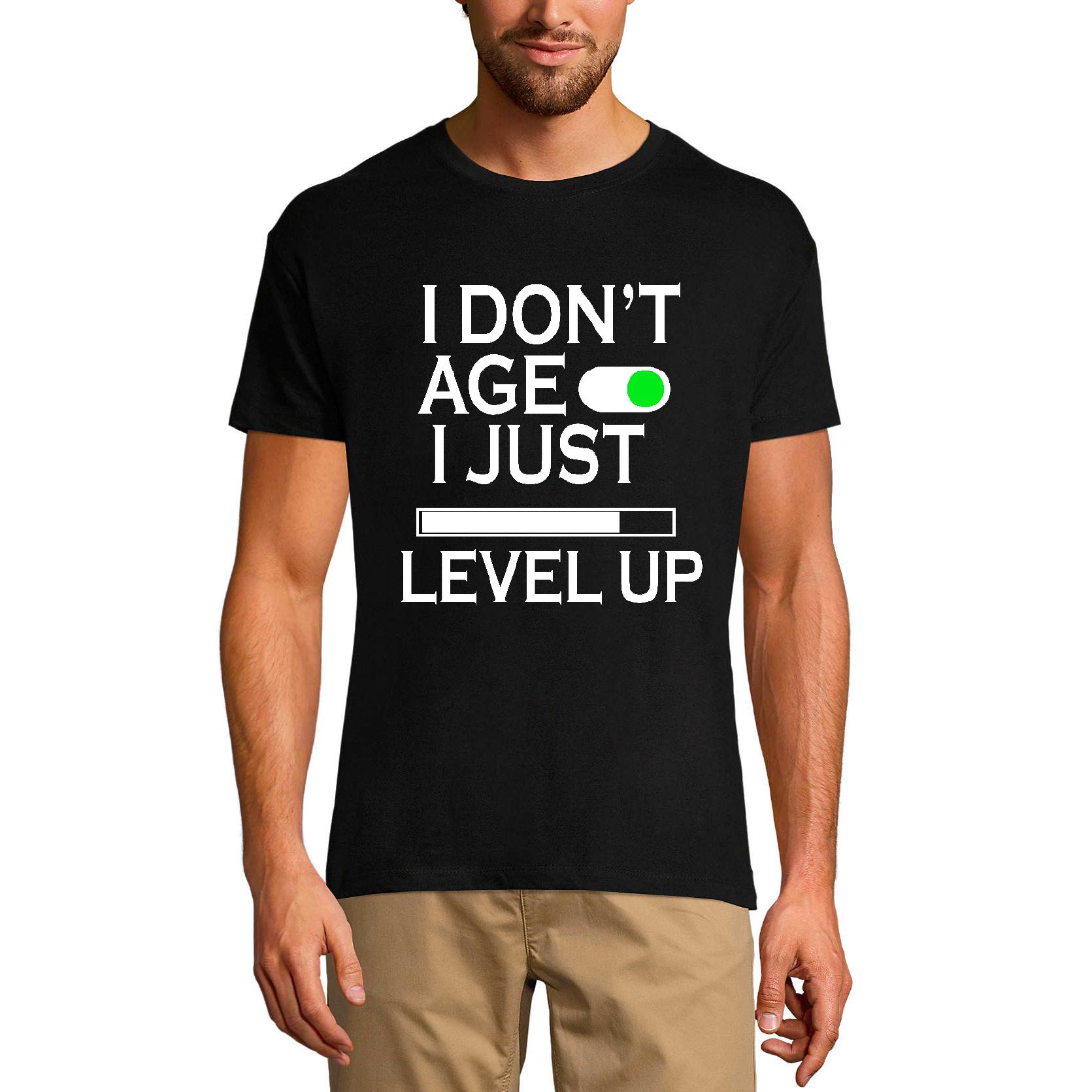 Ultrabasic Gaming T-shirt voor heren, I Don't Age Just Level Up - Verjaardagsshirt voor gamers