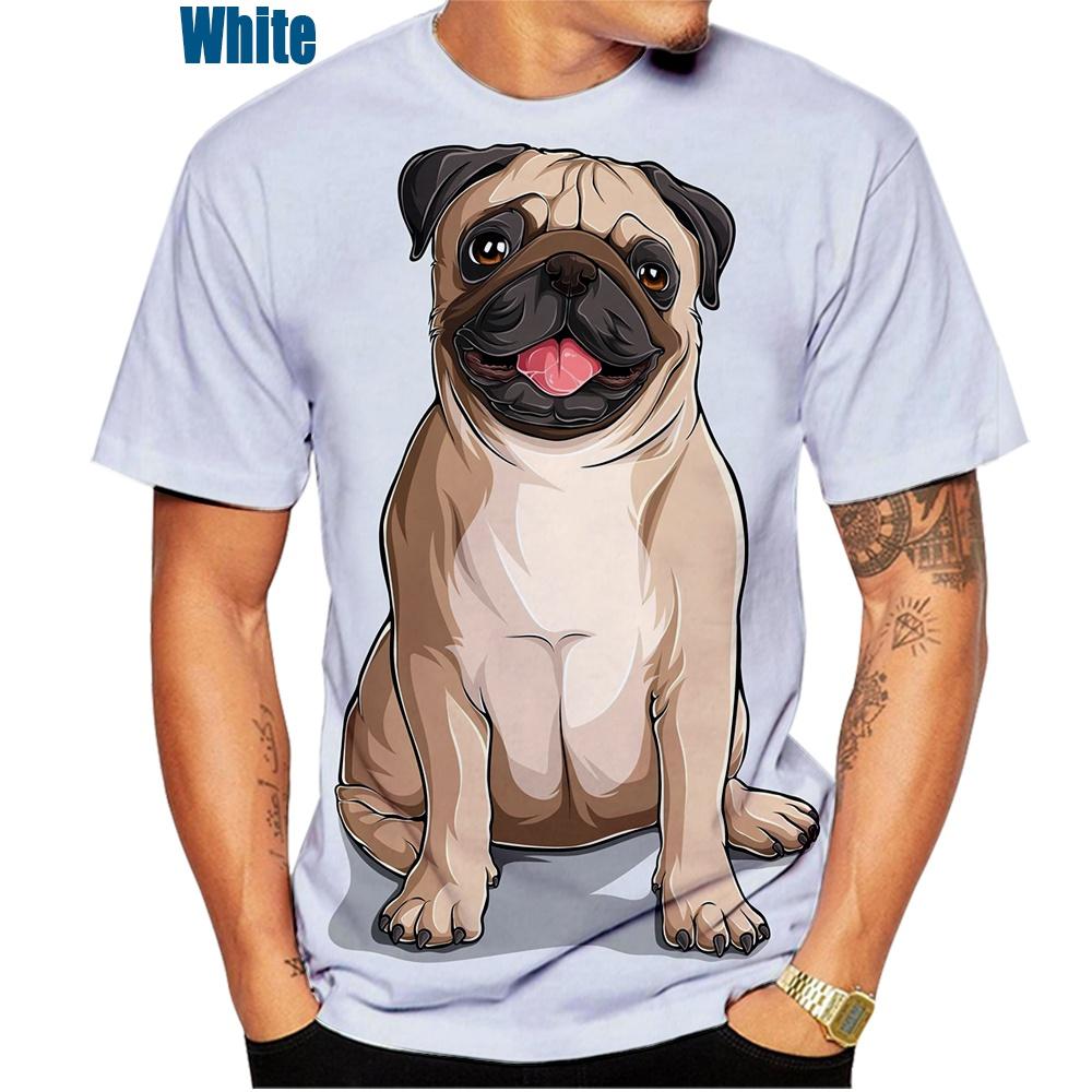 Exclusive 3D T-shirt Zomer Heren Cool T-shirt 3D Dog Print T-shirt met korte mouw Mode Animal T-shirt